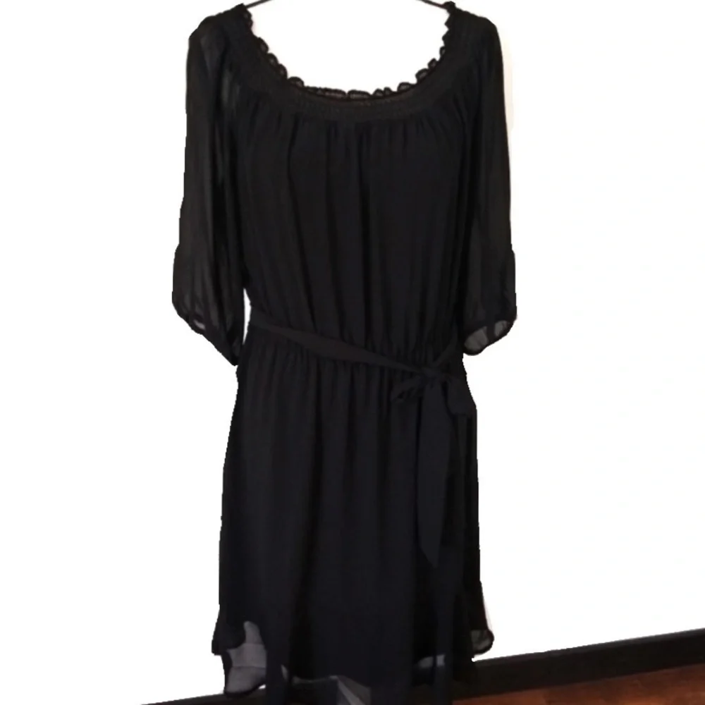 SALE 🛍️ 𝅺MAURICES Little Black Dress sheer Womens size M